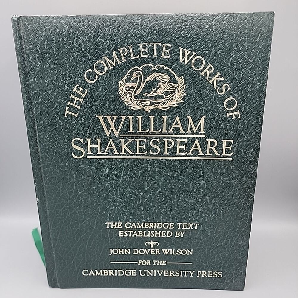 Complete Works of William Shakespeare Hardcover Cambridge Goldleaf Large Book